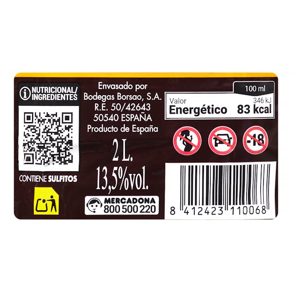 Vino tinto Dominio de Borgia