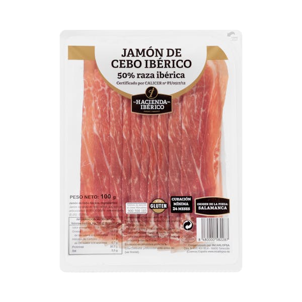 Jamón de cebo ibérico 50% raza ibérica La Hacienda del Ibérico