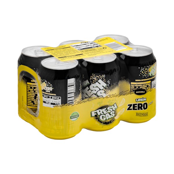 Refresco de limón Hacendado zero azúcar fresh gas