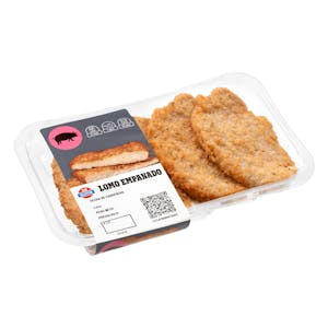 Lomo de cerdo marinado empanado sin gluten