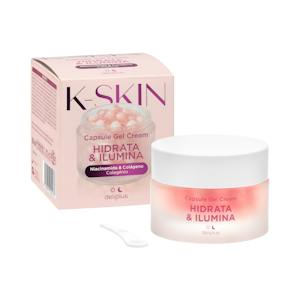 Crema facial gel Hidrata & Ilumina K-Skin con cápsulas de niacinamida y colágeno