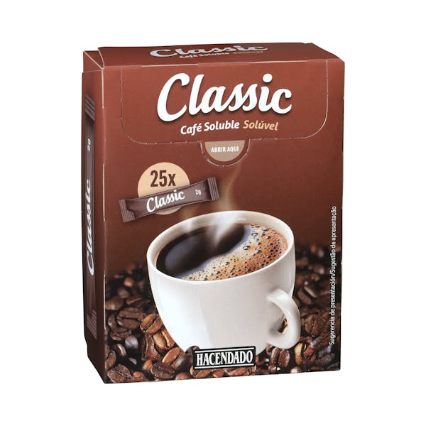 Imagen de Café soluble classic en sobres Hacendado
