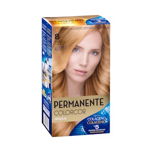 Coloración permanente 8 rubio claro Colorcor