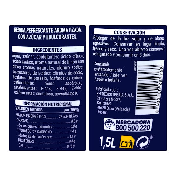 Bebida isotónica sabor cítrico Iso drink