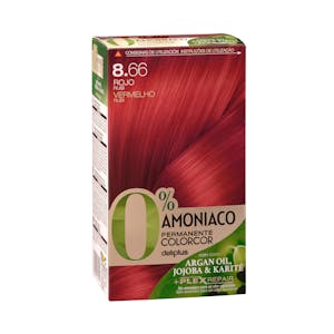 Coloración permanente 0% amoníaco 8.66 rojo rubí Colorcor