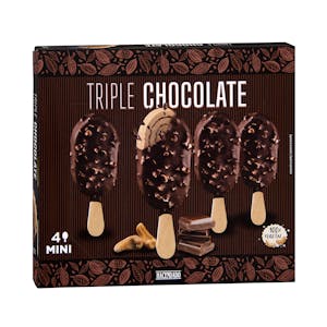 Imagen de Helado vegetal mini triple chocolate a base de anacardo Hacendado