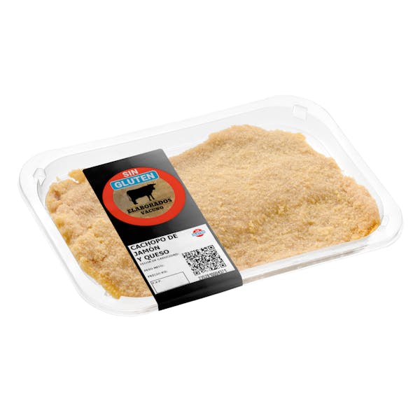 Imagen de Cachopo de vacuno con jamón y queso sin gluten