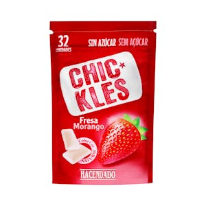 Chicle fresa gragea Hacendado