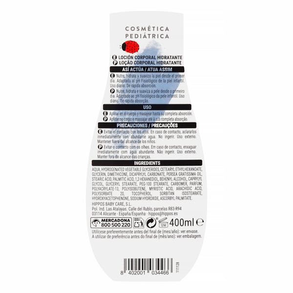Loción corporal infantil hidratante Deliplus