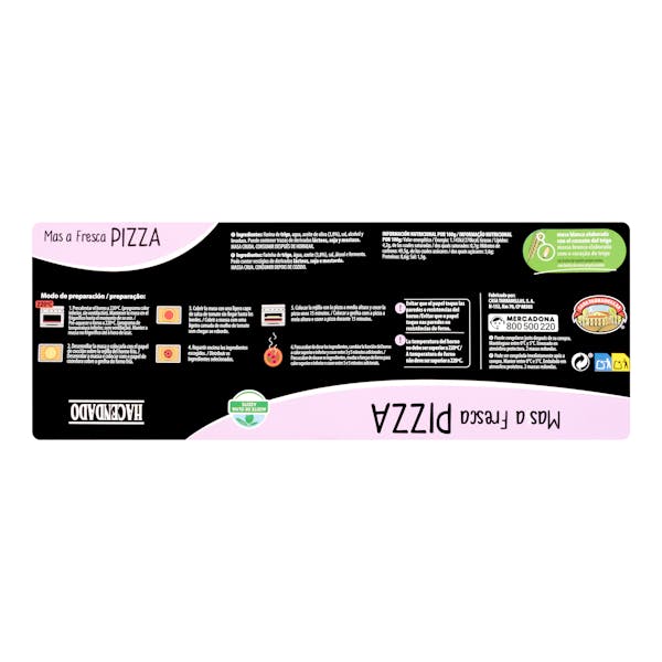 Masa fresca pizza Hacendado