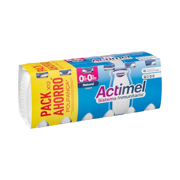 Bebida láctea natural Actimel 0% m.g