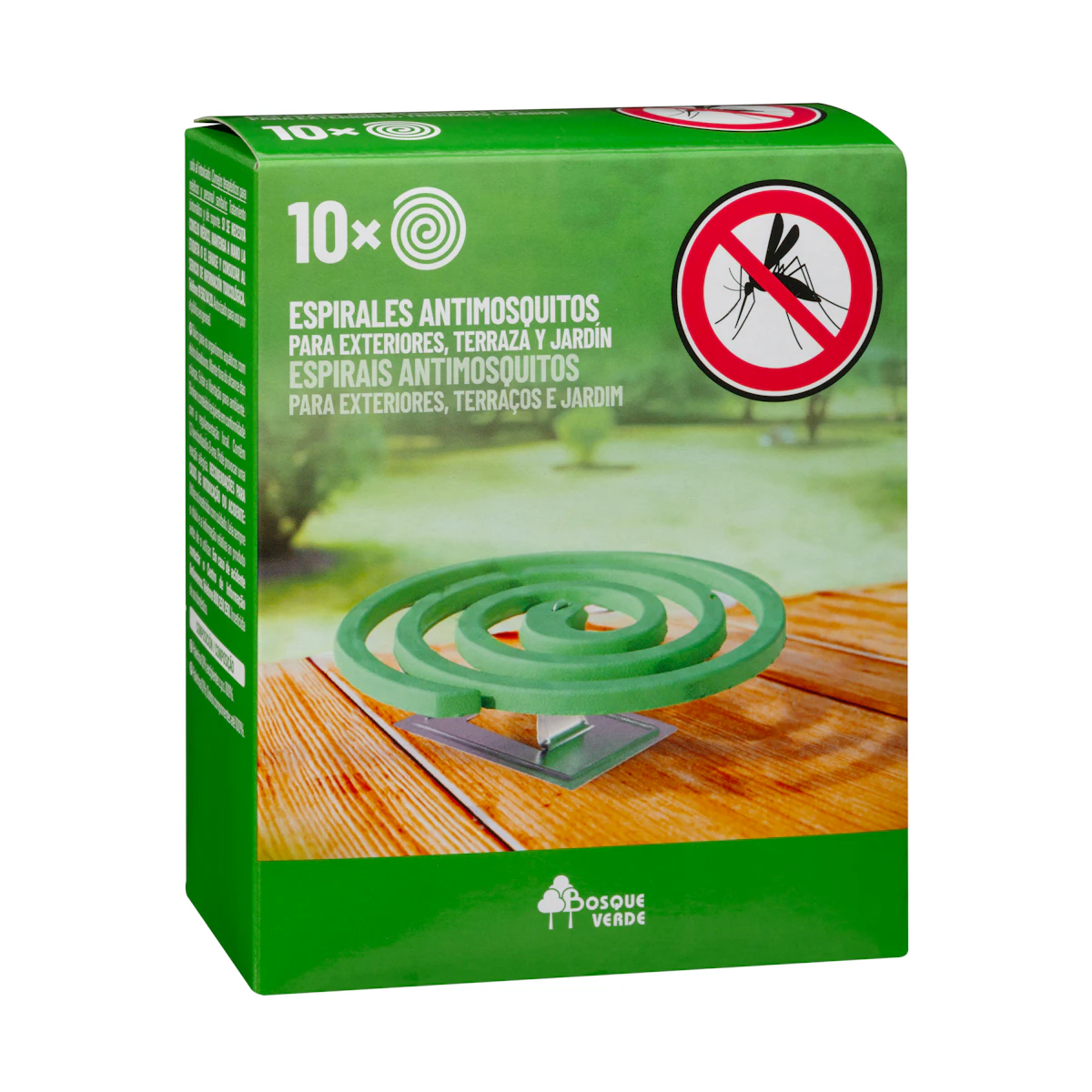 Espirales antimosquitos Bosque Verde para exteriores – Mercadona – صورة إعلانية للمنتج