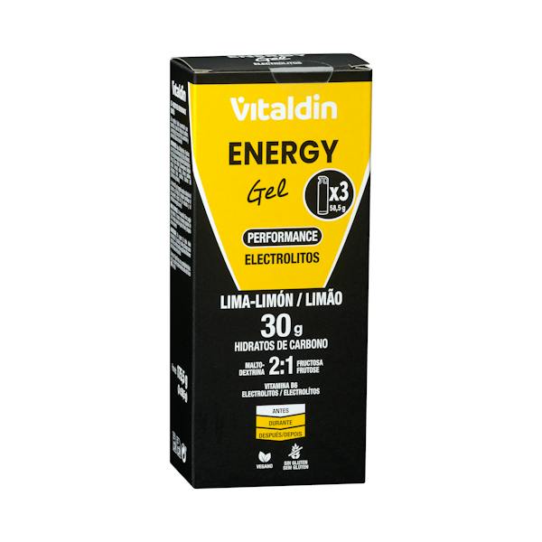 Imagen de Gel energético Performance con electrolitos Vitaldin sabor lima limón