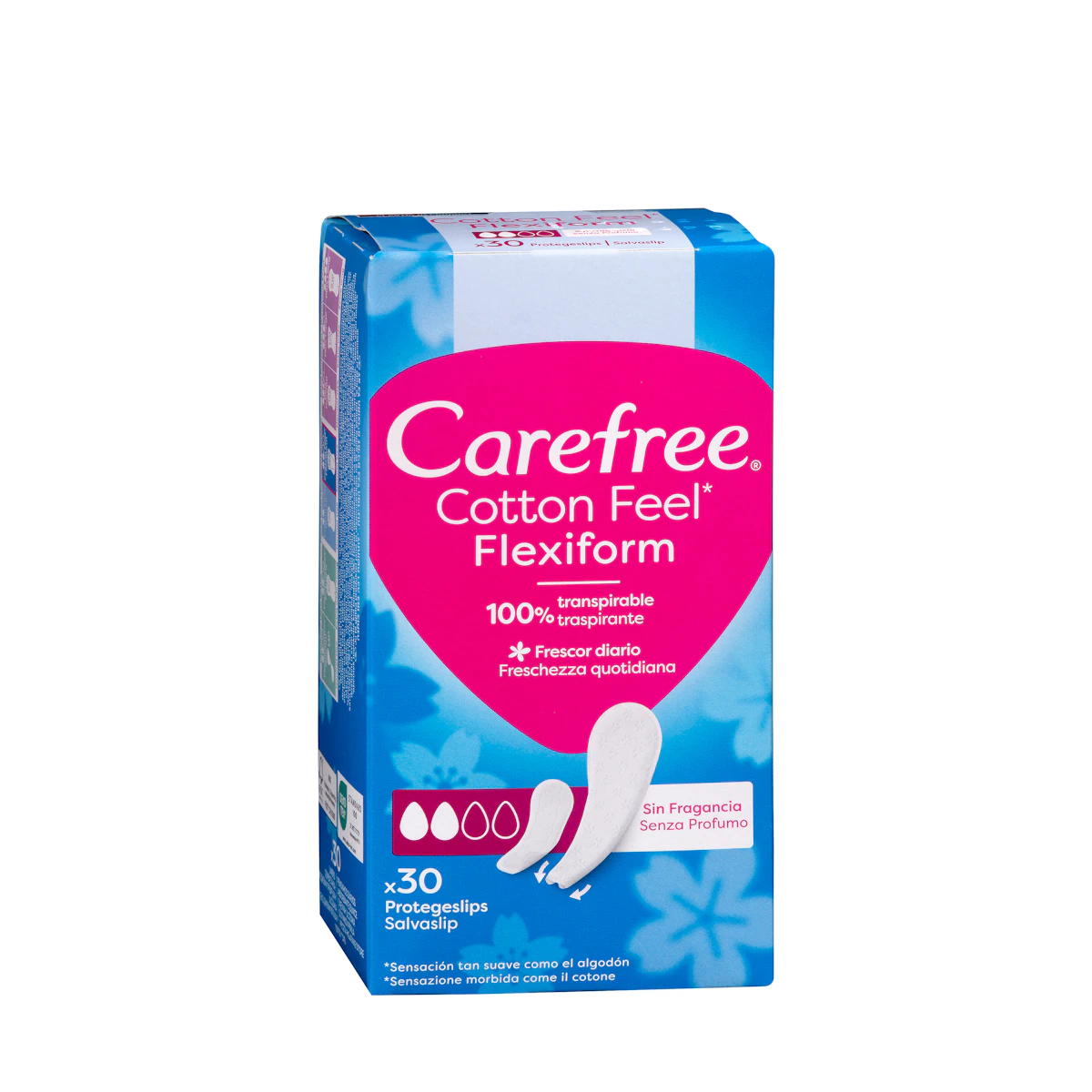 Protegeslip Flexiform Carefree Cotton feel regular + tanga – Mercadona – صورة إعلانية للمنتج