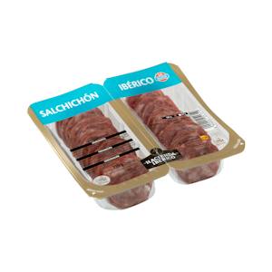 Salchichón ibérico La Hacienda del ibérico cortado
