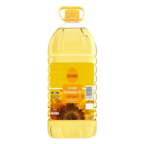 Aceite de girasol refinado 0,2º Hacendado