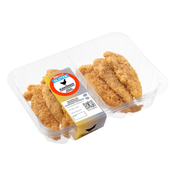 Imagen de Filetes solomillos de pollo marinados empanados sin gluten
