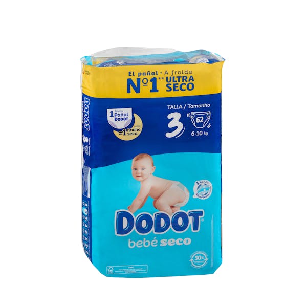 Pañales bebé talla 3 de 6-10 kg Dodot