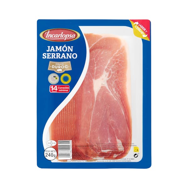 Jamón serrano lonchas Incarlopsa