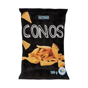 Conos sabor bacón y queso Hacendado