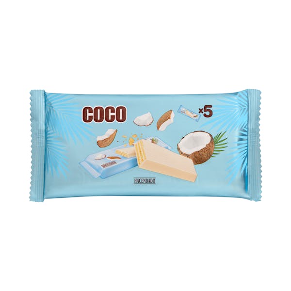 Barritas crujientes Hacendado recubiertas de coco