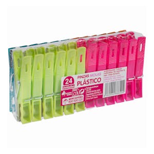 Pinzas de plástico Bosque Verde