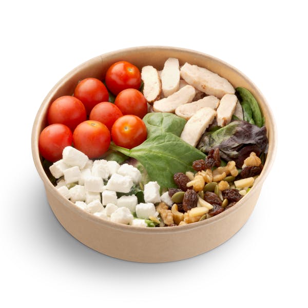 Ensalada de pollo, queso y frutos secos Listo para Comer