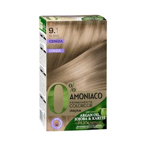 Coloración permanente 0% amoníaco 9.1 rubio muy claro ceniza Colorcor