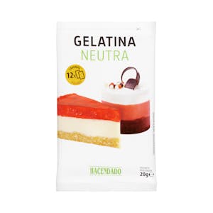 Gelatina neutra en láminas Hacendado