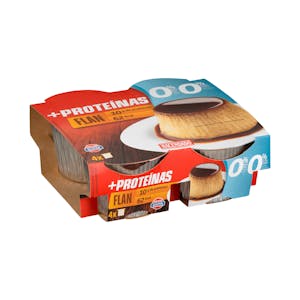 Flan de huevo +Proteínas Hacendado 0% MG 0% azúcares añadidos 10 g proteínas