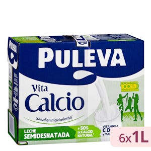 Leche semidesnatada calcio Puleva