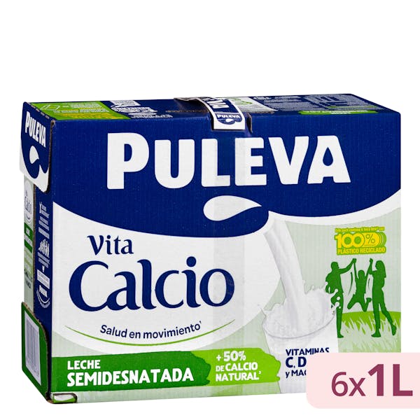 Leche semidesnatada calcio Puleva