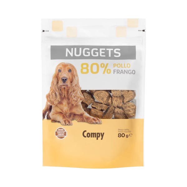 Snack nuggets perro adulto Compy 80% pollo