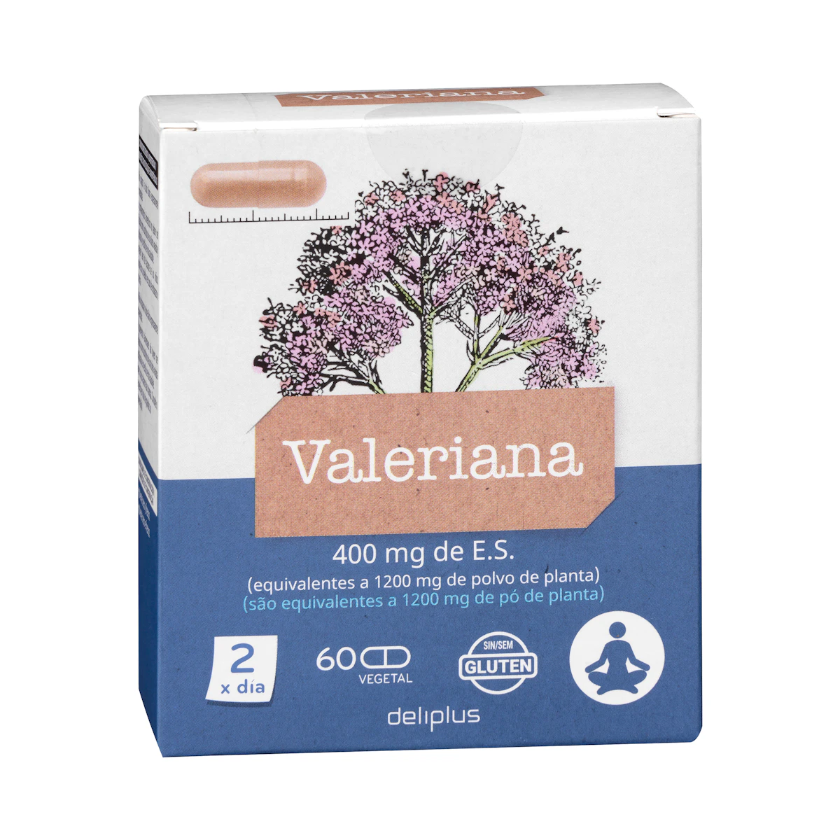 Cápsulas Valeriana Deliplus – Mercadona – صورة إعلانية للمنتج