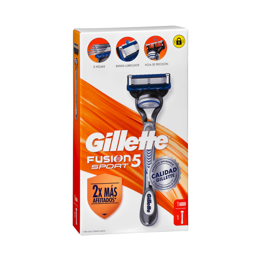 Maquinilla de afeitar recargable Gillette Fusion Sport 5 hojas – Mercadona – صورة المنتج