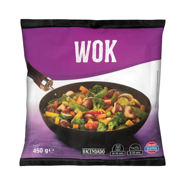 Imagen de Wok de verduras Hacendado ultracongelado