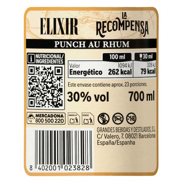Etiqueta / ingredientes