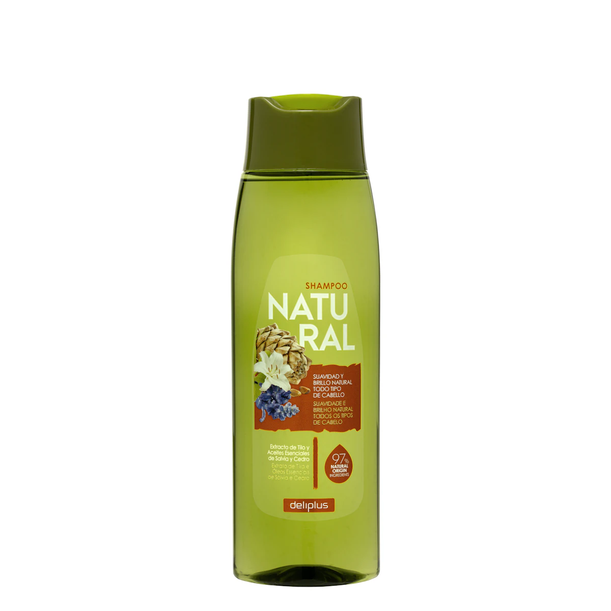 Champú Natural Deliplus todo tipo de cabello – Mercadona – صورة إعلانية للمنتج