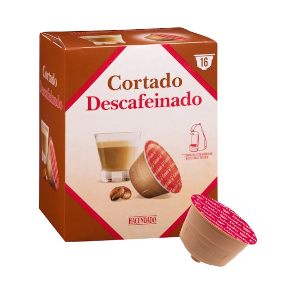 Cortado en cápsula descafeinado Hacendado