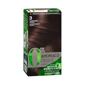 Coloración permanente 3 castaño oscuro Deliplus 0% amoníaco