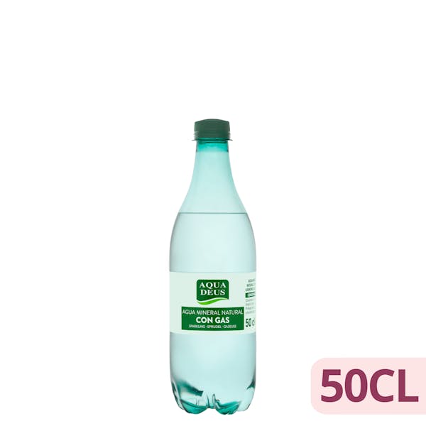 Agua mineral con gas pequeña Aquadeus