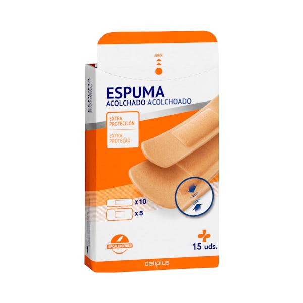 Tiras adhesivas protectoras de espuma acolchado Deliplus protección extra