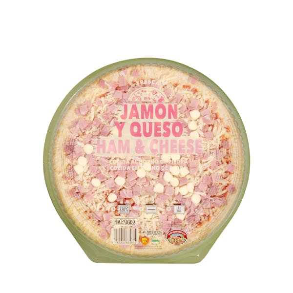 Pizza jamón y queso Hacendado