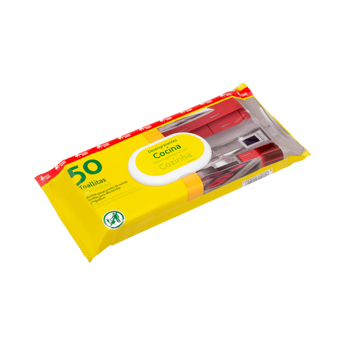 Toallitas limpiadoras desengrasantes de Cocina Bosque Verde – Mercadona – صورة إعلانية للمنتج