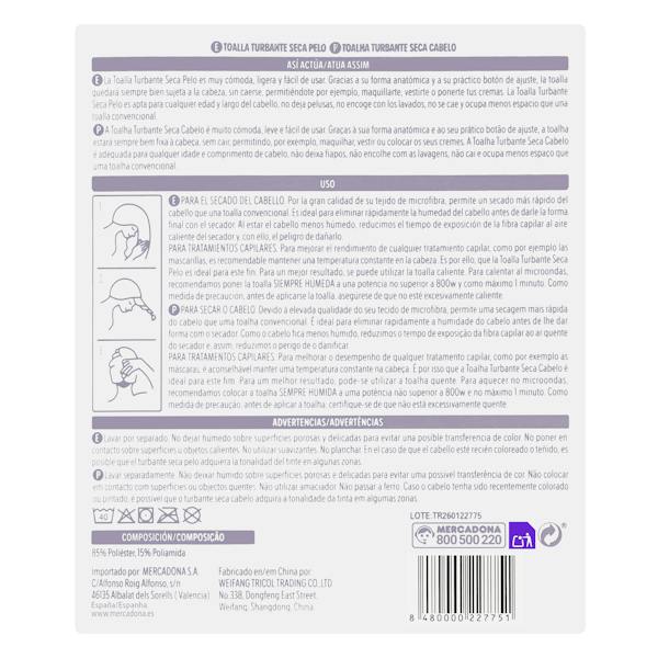 Etiqueta / ingredientes
