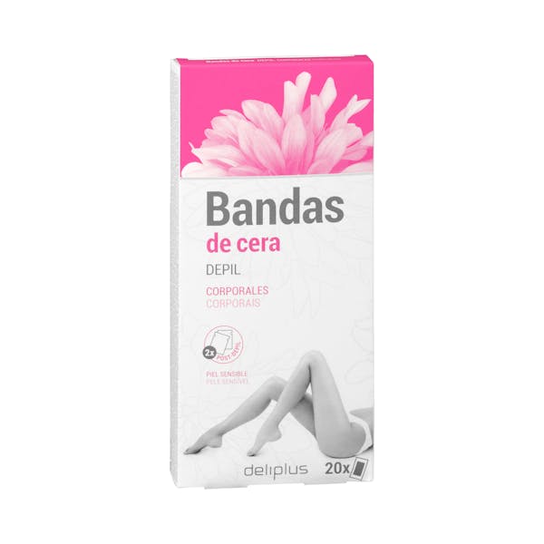 Imagen de Bandas de cera corporales Deliplus piel sensible