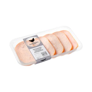 Filetes de pechuga de pollo adobada cocida