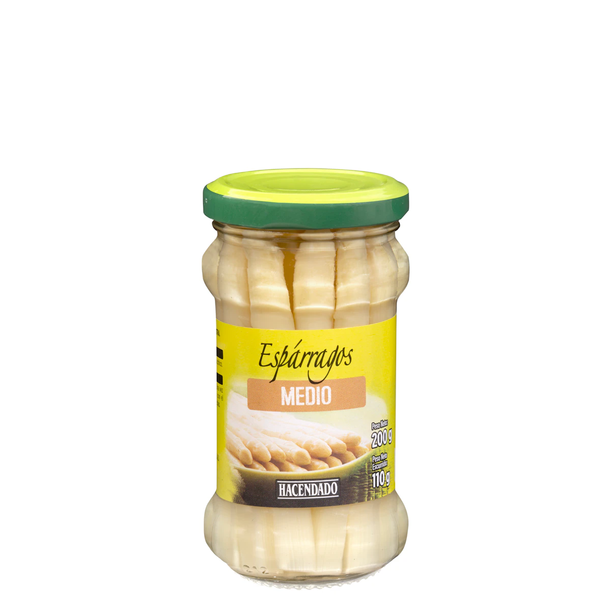 Espárragos blancos medianos Hacendado – Mercadona – صورة إعلانية للمنتج