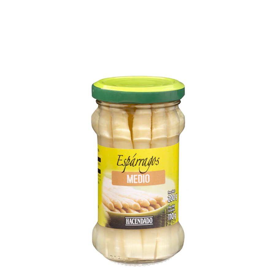 Espárragos blancos medianos Hacendado – Mercadona – صورة المنتج