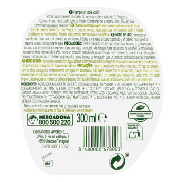 Etiqueta / ingredientes